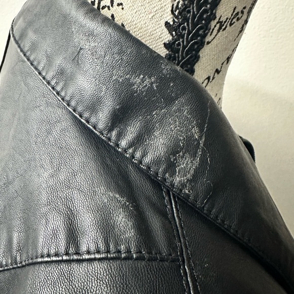 Blank NYC Sleek Biker Black Faux Leather Jacket - Picture 7 of 12